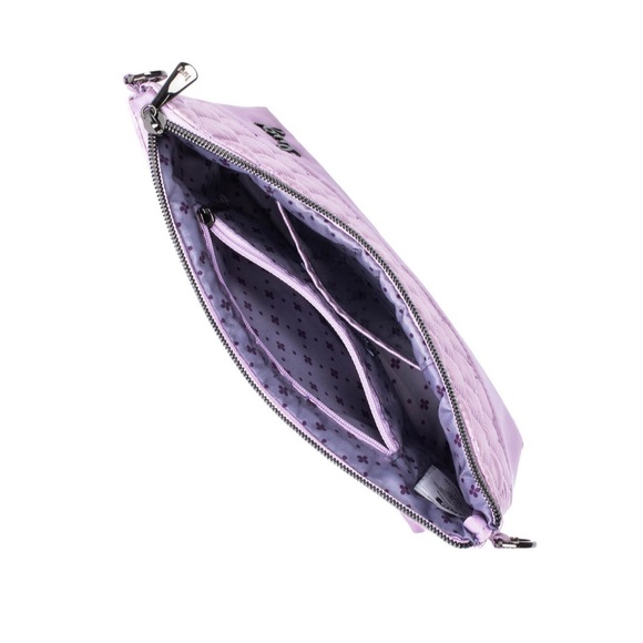 Lug Shiplap RFID Wristlet Pouch Metallic Sugarplum NWT - Picture 6 of 16